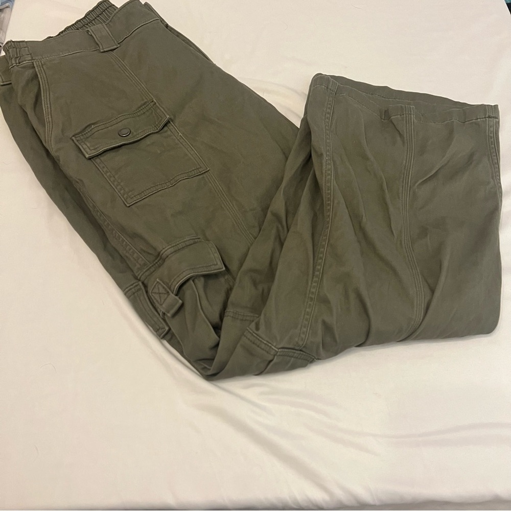 Hollister Youth Boys low-rise baggy  Green‎ Cargo Pants 14R